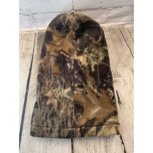 CAMO Men’s Orange Fleece Reversable Face Mask Hood / Size: One Size - Picture 4 of 6